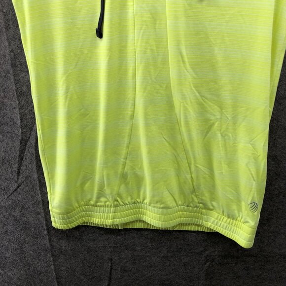 MPG Sleeveless Hoodie Top Womens S Neon Yellow Gray Pullover Active Running - Picture 4 of 9